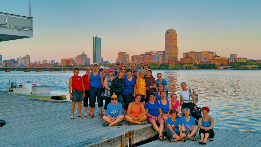 2017 Wellness Warriors sunset on the Charles River