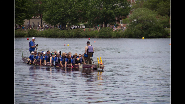 2017 BDBF Wellness Warriors Coed team - paddles buried, ready to practice a race start