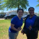 Jen and Rhonda's first race!