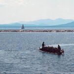 Racing on beautiful Lake Champlain, with the Adirondacks as a backdrop