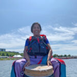 Chitra's first time drumming for a race. Success!!!!